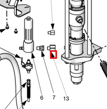Load image into Gallery viewer, Graco 121238 Fitting, 3/8 Mnpt X 3/4 Fnpt - highlighted in parts diagram