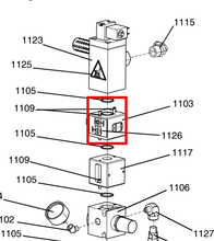 Load image into Gallery viewer, Graco 121793 Valve,shut-off - highlighted in parts diagram