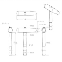 Load image into Gallery viewer, Medium Shrink Stretch Mallet (BH-0M-004)