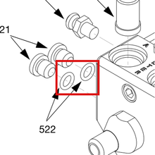 Load image into Gallery viewer, Graco 122679 O-RING,EPR,#902 - item 522 highlighted in the Graco 313536EN-ZAA parts diagram