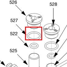 Load image into Gallery viewer, Graco 122681 O-RING,VITON,#906 - item 527 highlighted in the Graco 313536EN-ZAA parts diagram