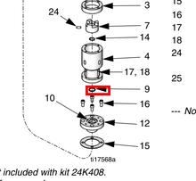 Load image into Gallery viewer, Graco 122772 Seal, 0.875x1.125, Ptfe - highlighted in parts diagram
