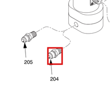 Load image into Gallery viewer, Graco 123596 Adapter,5/16 Jic X 1/4 Npt - highlighted in parts diagram