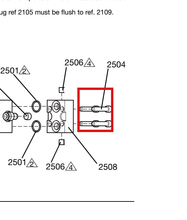 Load image into Gallery viewer, Graco 124588 Screw, Cap, Sh, 1/4-20 X 1.25lg, Sst - highlighted in parts diagram