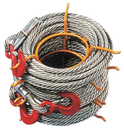 Winch Cable, Alloy Stl, 7/16 In. x 150 ft.