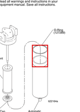 Load image into Gallery viewer, Graco 127289 O-ring,coalescer - highlighted in parts diagram