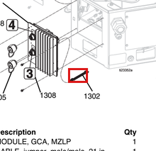 Load image into Gallery viewer, Graco 127424 Awb Mzlp 2 Harness - highlighted in parts diagram