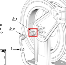 Load image into Gallery viewer, Graco 127810 Fitting  3/4" Bspp F X 1" Bspp M - highlighted in parts diagram