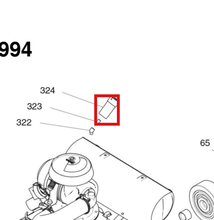 Load image into Gallery viewer, Graco 127989 Indicator,service, Air Filter - highlighted in parts diagram