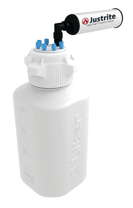 4 Liter HDPE Carboy with Filter Kit, VaporTrap™, 6 Ports 1/8