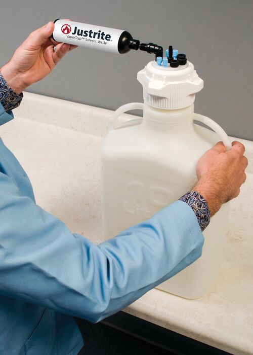 10 Liter HDPE Carboy with Filter Kit, VaporTrap™, 4 Ports 1/8