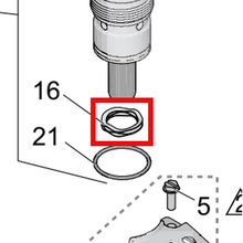 Load image into Gallery viewer, Graco 128323 Spring Valve - item 16 highlighted in the Graco 3A3212EN parts diagram