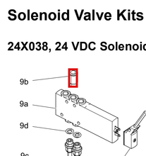 Load image into Gallery viewer, Graco 128478 Fitting,m6 Push-2-con, M7 - highlighted in parts diagram