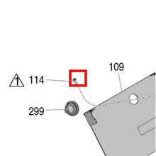 Load image into Gallery viewer, Graco 128978 8-32 Hex Washer Head Screw - item 114 highlighted in the Graco 3A3389EN parts diagram