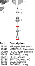 Load image into Gallery viewer, Graco 130785 Switch, Reed, N.c. - highlighted in parts diagram