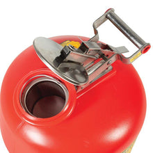 Load image into Gallery viewer, Justrite 2 Gallon, Polyethylene Safety Can for Liquid Disposal, Built-In Fill Gauge, Red - 14265