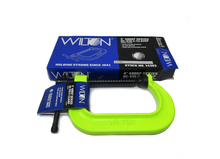 Load image into Gallery viewer, Wilton — 400 Series Hi-Vis Safety C-Clamp, 0 - 4-1/4” Opening, 3-1/4” Throat