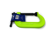 Load image into Gallery viewer, Wilton — 400 Series Hi-Vis Safety C-Clamp, 0 - 4-1/4” Opening, 3-1/4” Throat
