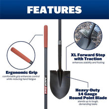 Load image into Gallery viewer, Marshalltown 14DLS 14 Ga Proscape Digging Shovel - Long Fiberglass