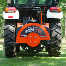 Load image into Gallery viewer, MechMaxx 3-Point PTO Stump Grinder with 34 Carbide Teeth (PTO Shaft Included with Slip Clutch), for 15-45HP Tractor, SG24PRO