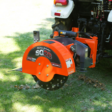 Load image into Gallery viewer, MechMaxx 3-Point PTO Stump Grinder with 44 Carbide Teeth (PTO Shaft Included with Slip Clutch), for 35-80HP Tractor, SG28
