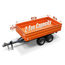 Load image into Gallery viewer, MechMaxx 2-Ton Capacity Heavy-Duty Dump Trailer, DT4X8