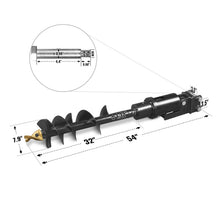 Load image into Gallery viewer, MechMaxx 32x8" Auger Attachment for Mini Compact Excavator ( SKU: 150530; 150531; 150532 )