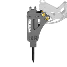 Load image into Gallery viewer, MechMaxx Hydraulic Breaker Hammer for Mini Compact Excavator MEC17, MEC17PRO, 360 J Impact Energy, 700-1200 Bpm (SKU: 150533; 150534）