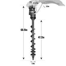 Load image into Gallery viewer, MechMaxx Three-Rod Auger for Mini Compact Excavator MEC17, MEC17PRO (SKU: 150533; 150534）