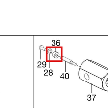 Load image into Gallery viewer, Graco 155921 SEAL, VALVE - item 36 highlighted in the Graco 306556EN parts diagram