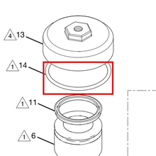 Load image into Gallery viewer, Graco 156594 PACKING, O-RING - item 14 highlighted in the Graco 3A7681EN parts diagram