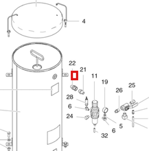 Load image into Gallery viewer, Graco 157191 Fitting, Adapter - highlighted in parts diagram