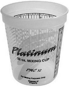 E-Z Mix® Platinum PMC32 Disposable Mixing Cup with PPG Ratios, 1 qt