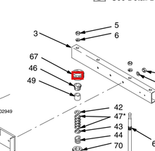 Load image into Gallery viewer, Graco 159046 Nut, Packing - highlighted in parts diagram