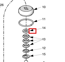Load image into Gallery viewer, Graco 15A149 Ring, Thrust - highlighted in parts diagram