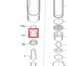 Load image into Gallery viewer, Graco 15B076 Bushing  Rod .743/479.22 - highlighted in parts diagram