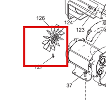 Load image into Gallery viewer, Graco 15D088 Fan - highlighted in parts diagram