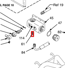 Load image into Gallery viewer, Graco 15E539 Fitting 1/4 NPSM X 1/8 NPT - highlighted in parts diagram