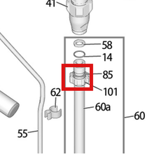 Load image into Gallery viewer, Graco 15E813 NUT - item 101 highlighted in the Graco 3A8179EN-F parts diagram