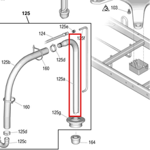 Load image into Gallery viewer, Graco 15F149 Suction Tube - item 125A highlighted in the Graco 3A3389EN parts diagram
