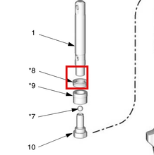 Load image into Gallery viewer, Graco 15F748 Seal  U-cup Piston E10 - highlighted in parts diagram