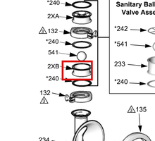 Load image into Gallery viewer, Graco 15H406 Seat, Ball, San, 3150 Hvy Duty - highlighted in parts diagram