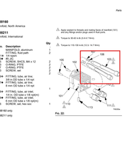 Load image into Gallery viewer, Graco 15H521 Fitting, Fluid Path - highlighted in parts diagram