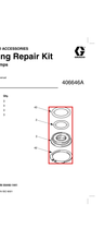 Load image into Gallery viewer, Graco 15J647 Kit, Repair, Bearing, O-ring - highlighted in parts diagram