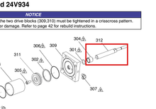 Load image into Gallery viewer, Graco 15K795 Rod, Piston, Air Cylinder - highlighted in parts diagram