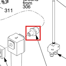 Load image into Gallery viewer, Graco 15K800 FITTING, BULKHEAD - item 310 highlighted in the Graco 312760EN parts diagram