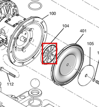 Load image into Gallery viewer, Graco 15R689 Plate, Diaphragm, Air, 1 - highlighted in parts diagram