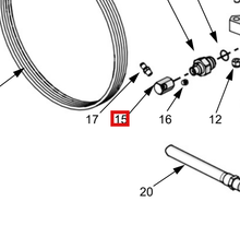 Load image into Gallery viewer, Graco 15T275 Fitting           Hex,90 Deg Reducing Sst - highlighted in parts diagram