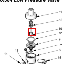 Load image into Gallery viewer, Graco 15T452 Retainer, Piston - highlighted in parts diagram