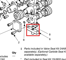 Load image into Gallery viewer, Graco 15T869 Manifold, Fluid Port,clr Chg,h.p. - highlighted in parts diagram